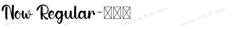 Now Regular字体转换